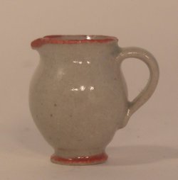 Large Pitcher Red Stripe by Elisabth Causeret