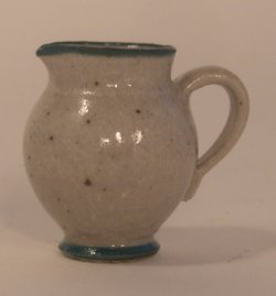 Large Pitcher Green Stripe by Elisabth Causeret
