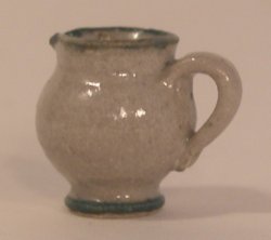 Small Pitcher Green Stripe by Elisabth Causeret