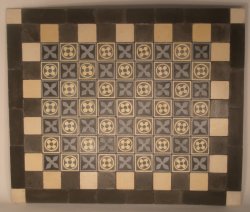 Hand Painted Terracotta/Stone Floor #1 by Henry Bart