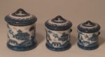 Blue Canton Canister Set by Christopher Whitford