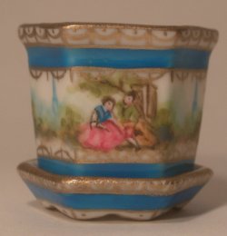 Romantic Limoges Flower Pot Med by Christopher Whitford