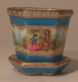 Romantic Limoges Flower Pot Small by Christopher Whitford