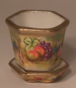 Royal Worcestor Fruit Flower Pot Small by Christopher Whitford