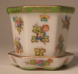 Herend Queen Victoria Flower Pot Large by Christopher Whitford