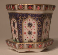 Royal Crown Derby Flower Pot Large by Christopher Whitford