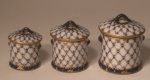 "Lomonosov" Blue Net Canister Set by Christopher Whitford
