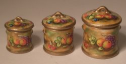 Royal Worcestor Fruit Canister Set by Christopher Whitford