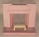 Art Deco Fireplace Large Purple by Andrew Pearce