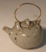 Pottery #69a Grey w/Handle by Elisabeth Causeret