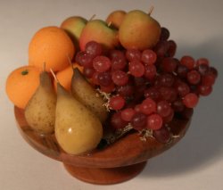 Fruit on Pedistal Stand #6 by Richard Johnson