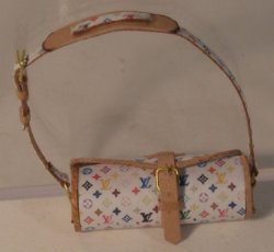 LV Monogram White Papillion Handbag by Jose Gom