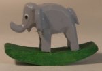 Rocking Wood Animal Toy Elephant by Matthias Matthes