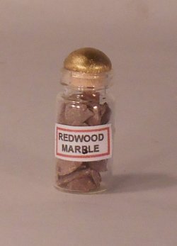 Red Wood Marble Jar by Artistic