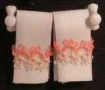 Guest Towels with Tatting Detail #11by Jane McClure
