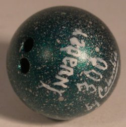 Bowling Ball Green by Victor Franco
