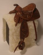 Western Carved Brown Saddle by Prestige Leather