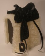 Western Carved Black Saddle by Prestige Leather