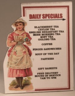 Daily Specials Dummy Board Display by Lorraine Scuderi