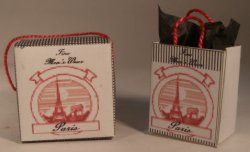 Eiffle Tower Shopping Bag & Gift Box by Lorraine Scuderi