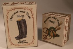 Harness & Tack Shop Set of 2 Boxes by Lorraine Scuderi