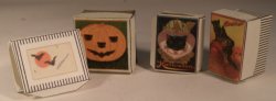 Halloween Set of 4 Boxes by Lorraine Scuderi