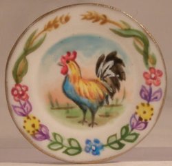 Provencal Coq Plate by Christopher Whitford