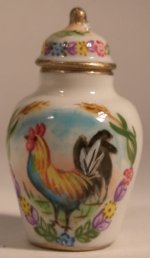 Provencal Coq Temple Jar by Christopher Whitford