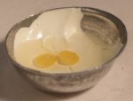 Bowl of Beaten Eggs by Yesenia Slater
