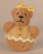 Steiff Looking Roly Poly Girl in Yellow
