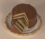 Chocolate Layered Cake w/Slice by Betty Accoloa