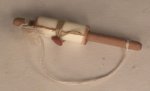 Scroll on Wood Handle by Montserrat Folch