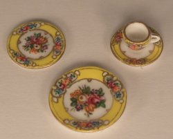 Edwardian Flower 4Pc Place Setting by Christopher Whitford