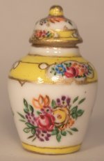Edwardian Flower Temple Jar by Christopher Whitford