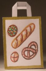 Hand Painted Shopping Bag Bread by Matthias Matthes