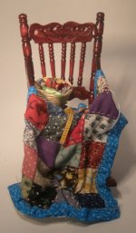 Rocking Chair w/ Quilt #3 by Bette Chudy