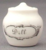 Victorian Porcelain Small Jar Dill by Gail Tucker
