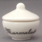 Porcelain Covered Bowl Marmalade by Gail Tucker