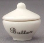 Porcelain Covered Bowl Butter by Gail Tucker