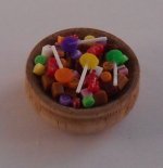 Candy in Wood Bowl by Lola