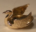 Swan Bowl 10kt Gold by Don Henry