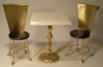 Gold Modern Set of 2 Chairsby Jason Getzan