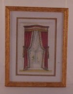 Curtain Framed Print #C by McBay