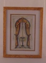 Curtain Framed Print #A by McBay