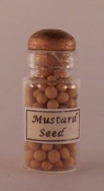 Mustard Seed in Glass Jar by Artistic