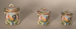 Provencial Coq Canister Set by Christopher Whitford