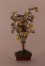 Small Rose Trellis Yellow Artistic Florals