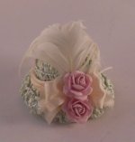 Light Green Hat w/Pink Bow by Silvia Leiner