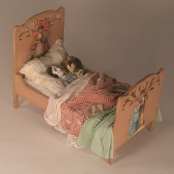 Doll in Brown Bed by Gale Elana Bantock