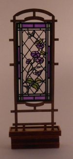 Stain Glass Trellis w/Planter #1 by Laser Creations